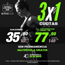 3x1 EN ACTIVACLUB JEREZ