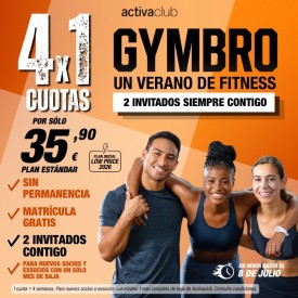 GYMBRO - 4x1 EN ACTIVACLUB...