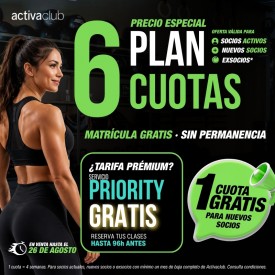 PLAN 6 CUOTAS  ACTIVACLUB...