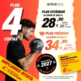 PLAN 4 CUOTAS  ACTIVACLUB...